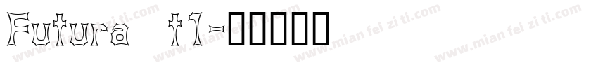 Futura t1字体转换